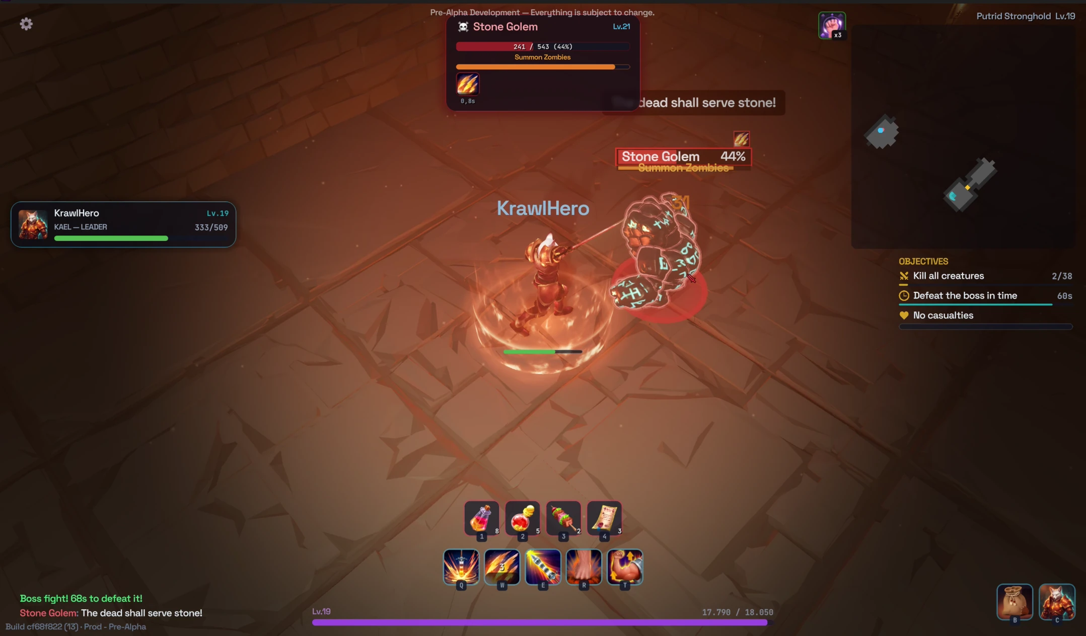 Bosses summon reinforcements
